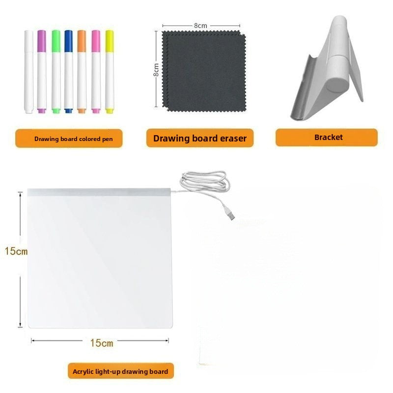 Illuminated writing board