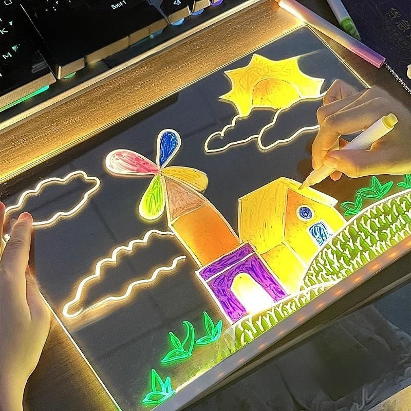 Illuminated writing board
