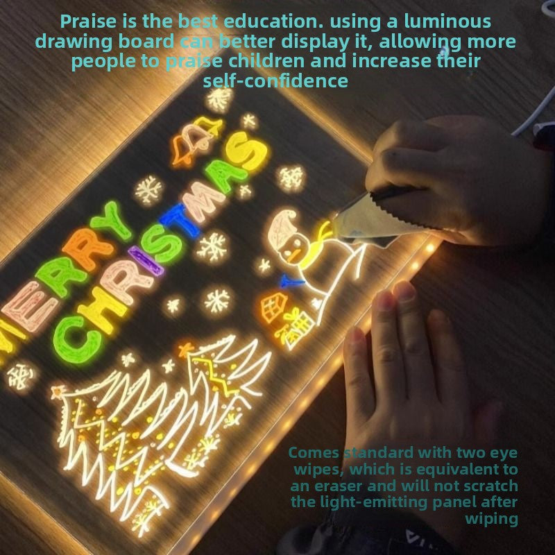 Illuminated writing board