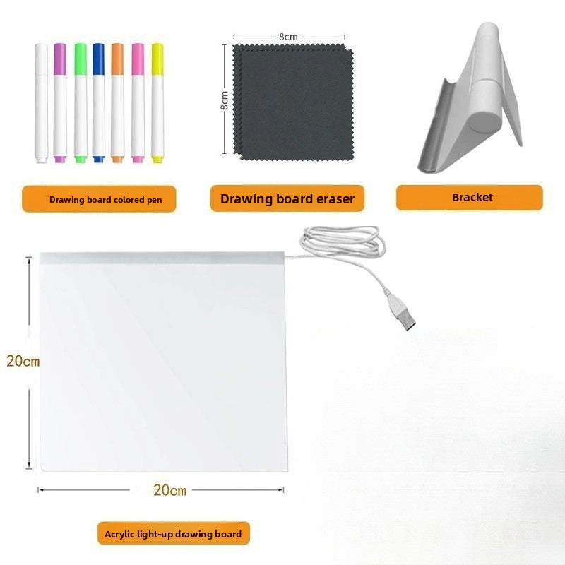 Illuminated writing board