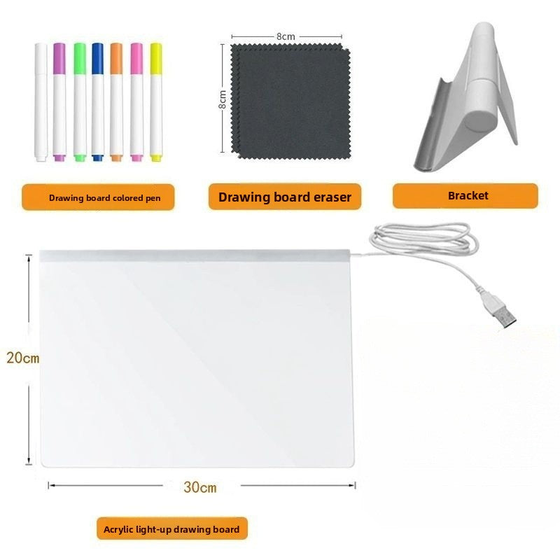 Illuminated writing board