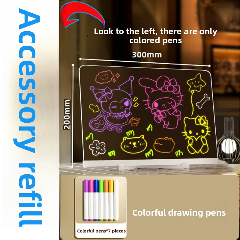 Illuminated writing board